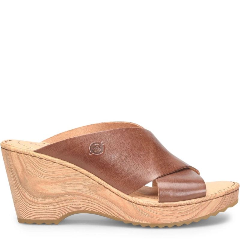 Born Women's Nora Sandals - Luggage (Brown)