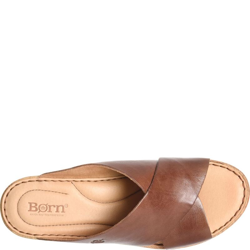 Born Women's Nora Sandals - Luggage (Brown)