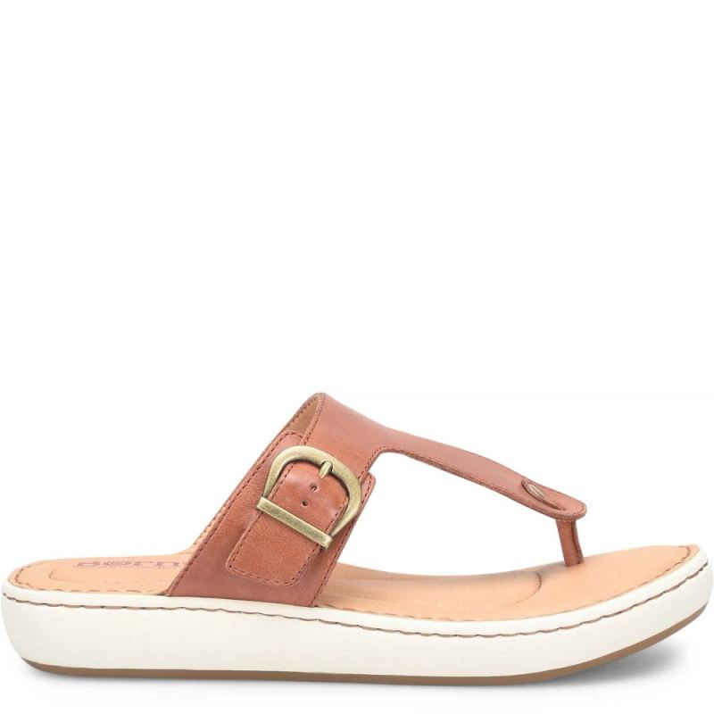 Born Women's Jules Sandals - Cognac Brown (Brown)