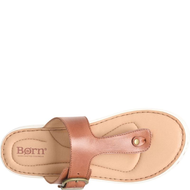 Born Women's Jules Sandals - Cognac Brown (Brown)