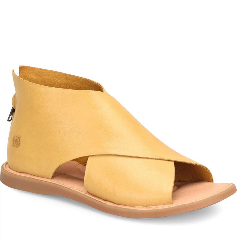 Born Women's Iwa Sandals - Yellow Ocra (Yellow)