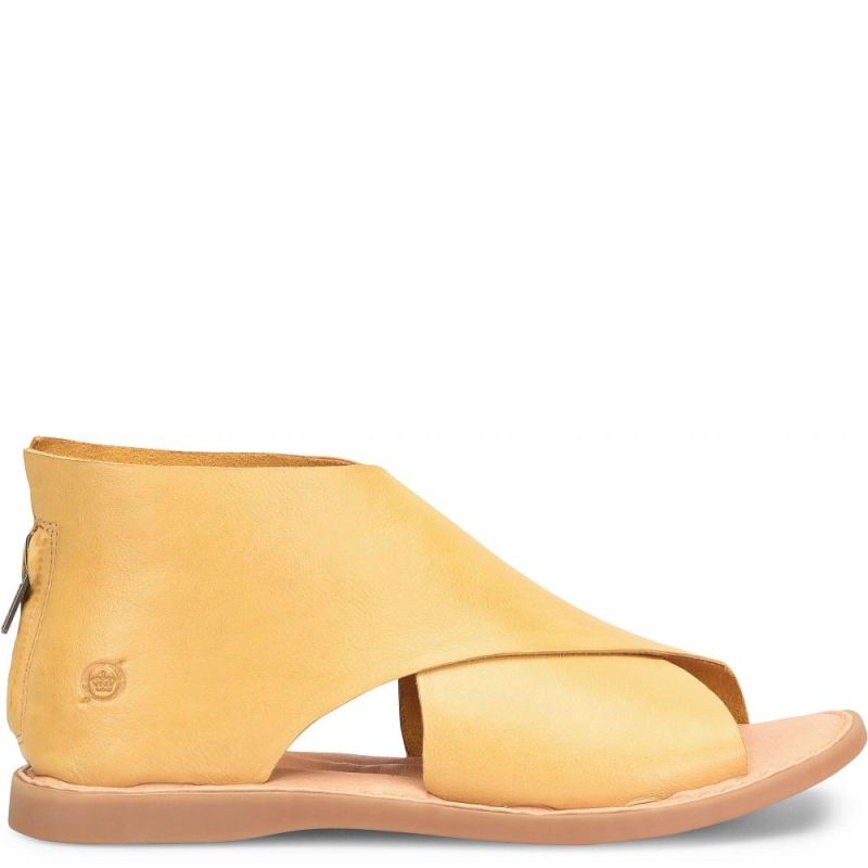 Born Women's Iwa Sandals - Yellow Ocra (Yellow)