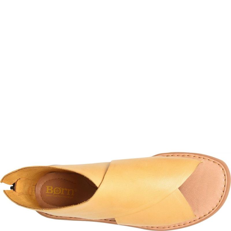 Born Women's Iwa Sandals - Yellow Ocra (Yellow)