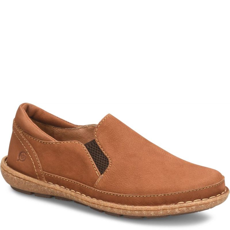 Born Women's Mayflower II Slip-Ons & Lace-Ups - Maple Leaf Nubuc