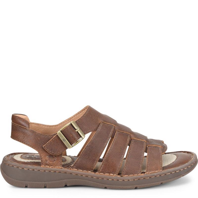 Born Men's Wichita Sandals - Tan Cymbal (Brown)