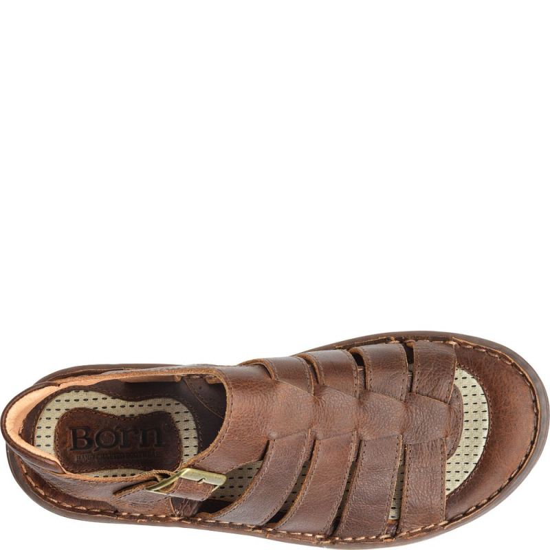 Born Men's Wichita Sandals - Tan Cymbal (Brown)