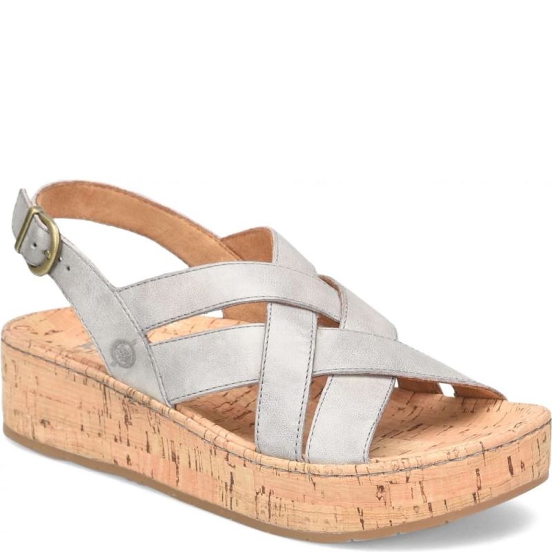 Born Women's Shona Sandals - Grey Cenere (Grey)