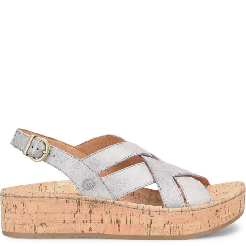 Born Women's Shona Sandals - Grey Cenere (Grey)