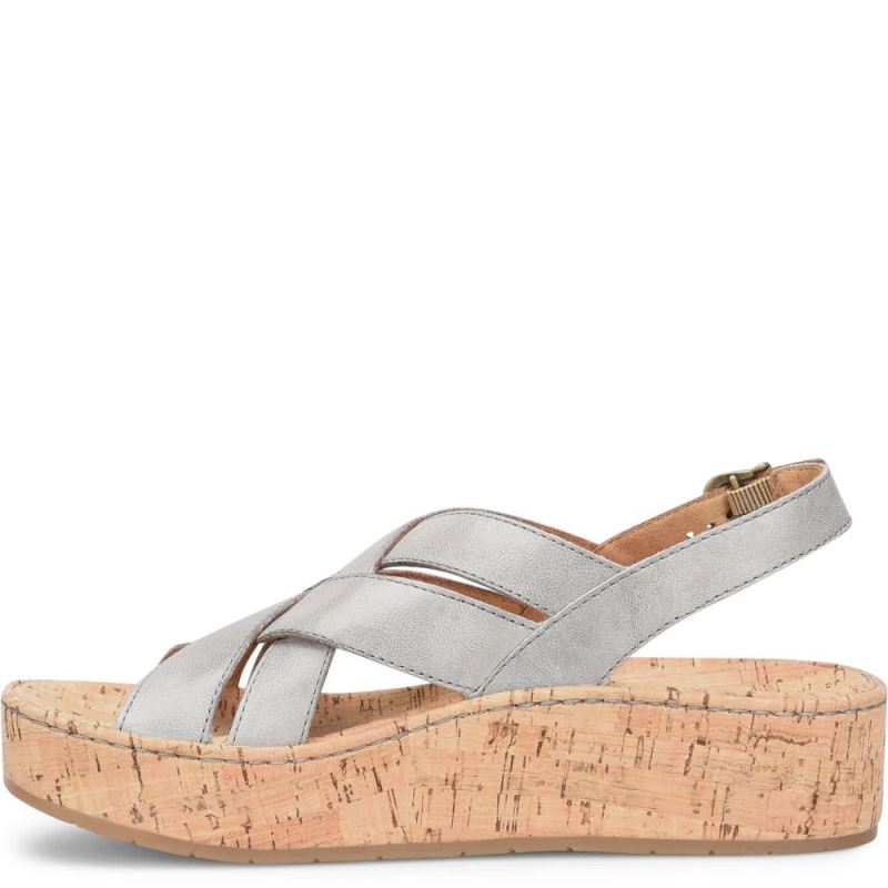 Born Women's Shona Sandals - Grey Cenere (Grey)