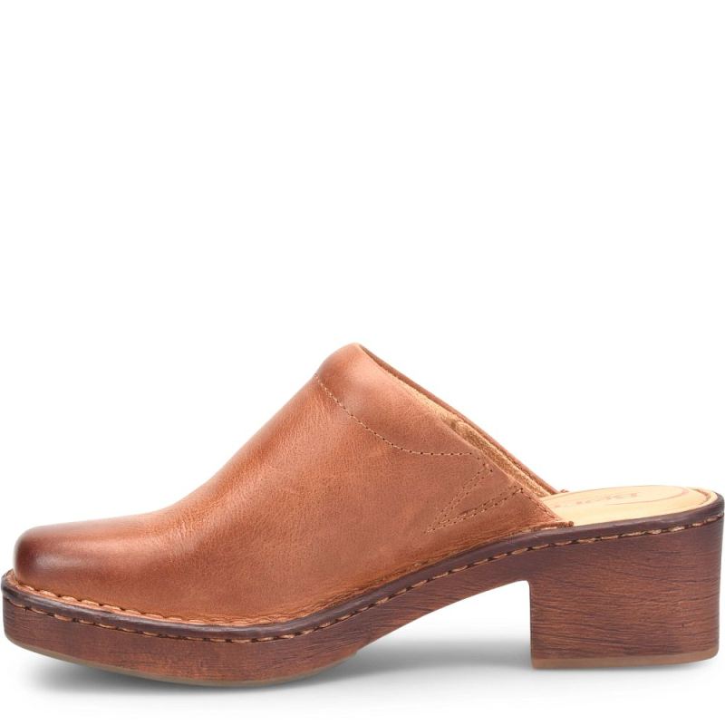 Born Women's Hilary Clogs - Cognac (Brown)