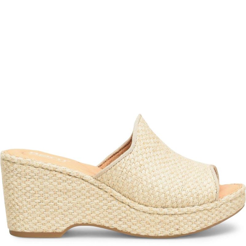 Born Women's Lilah Raffia Sandals - Natural Raffia (Tan)