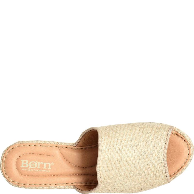 Born Women's Lilah Raffia Sandals - Natural Raffia (Tan)