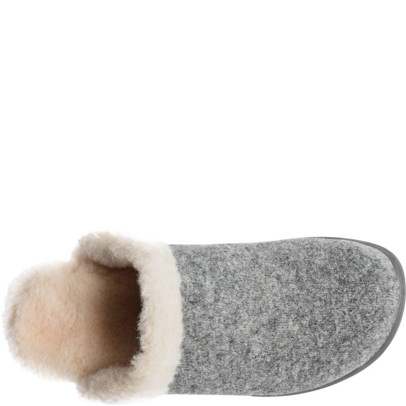 Born Women's Zoe Clogs - Grey Wool Combo (Grey)