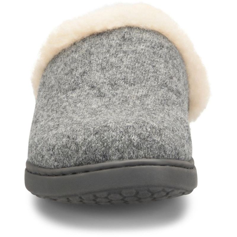 Born Women's Zoe Clogs - Grey Wool Combo (Grey)