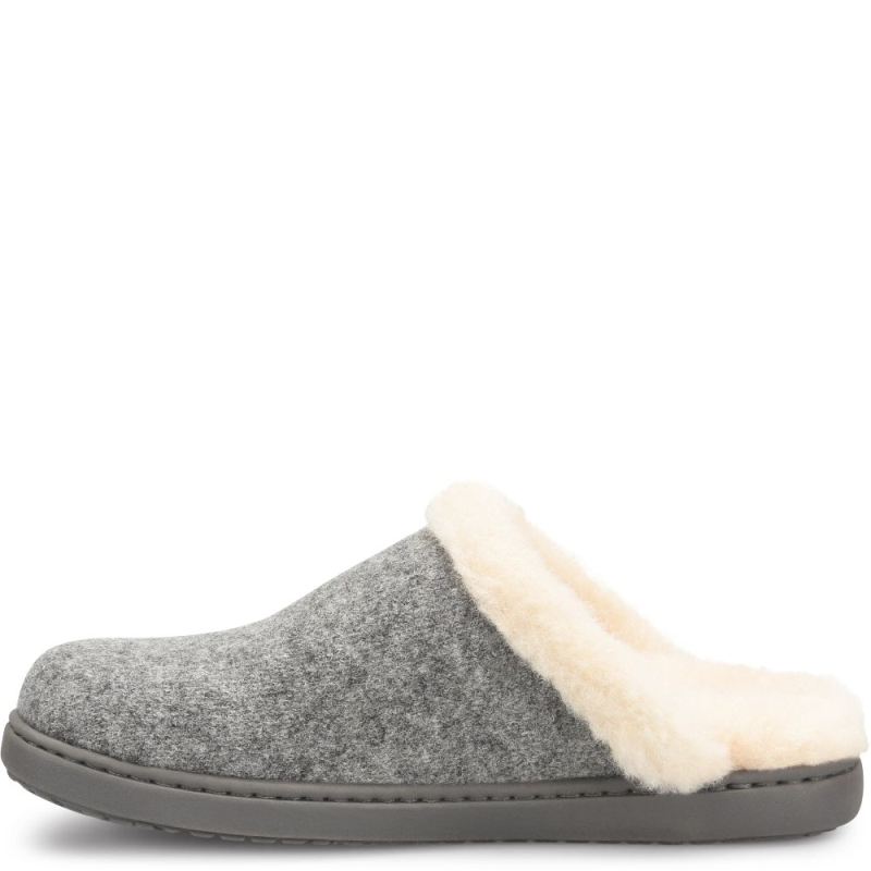 Born Women's Zoe Clogs - Grey Wool Combo (Grey)