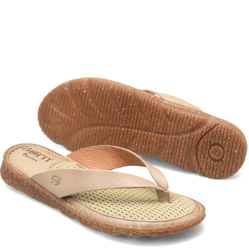 Born Women's Bora Basic Sandals - Natural Nude (Tan)