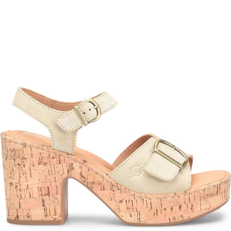 Born Women's Browyn Sandals - Natural Sand Suede (Tan)