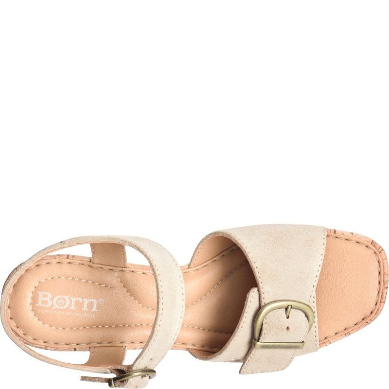 Born Women's Browyn Sandals - Natural Sand Suede (Tan)