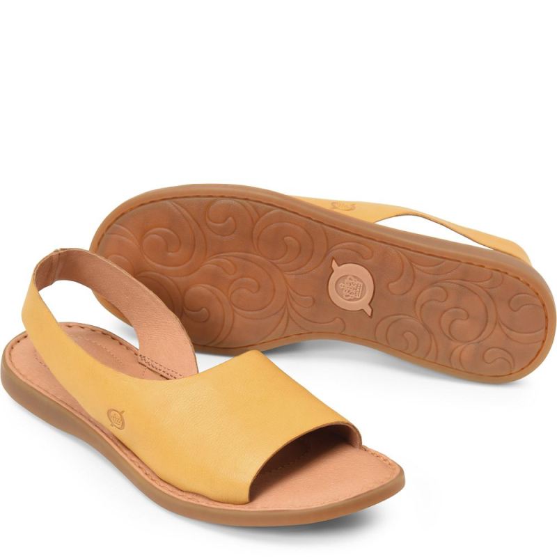 Born Women's Inlet Sandals - Ocra (Yellow) - Click Image to Close