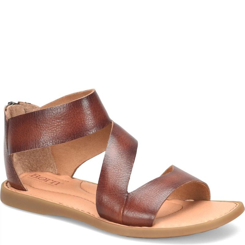 Born Women's Irie Sandals - Dark Tan Bourbon (Brown)