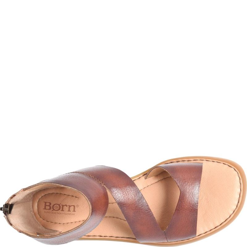 Born Women's Irie Sandals - Dark Tan Bourbon (Brown)