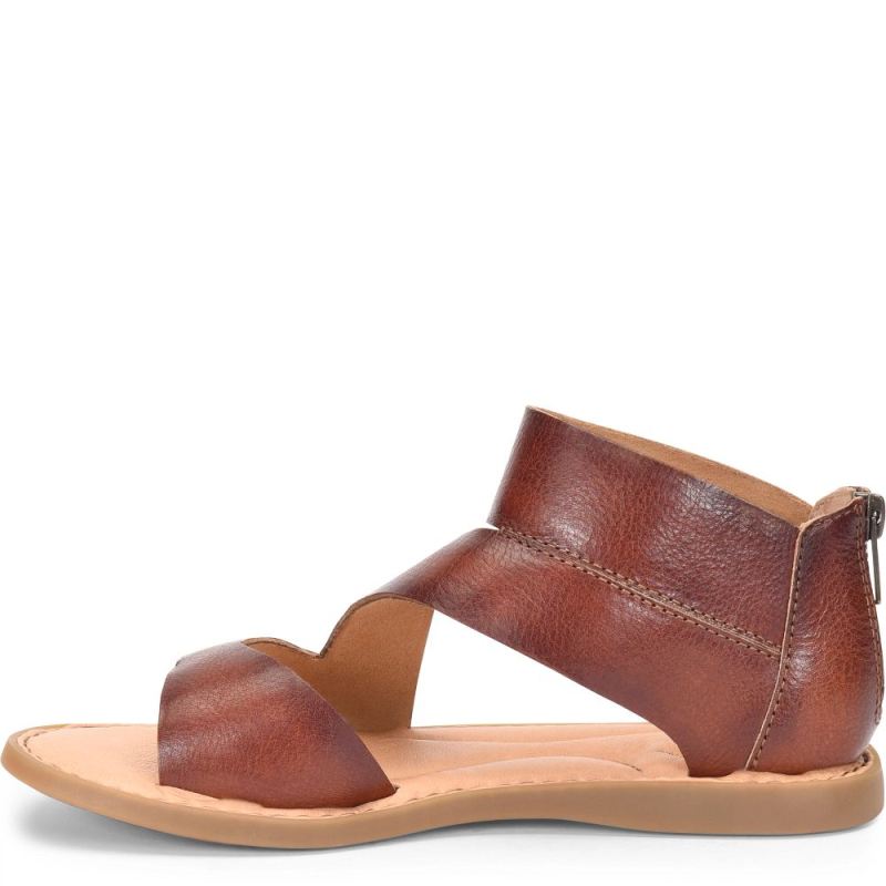 Born Women's Irie Sandals - Dark Tan Bourbon (Brown)