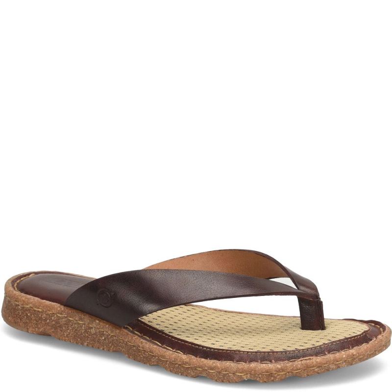 Born Women's Bora Basic Sandals - Dark Brown (Brown)