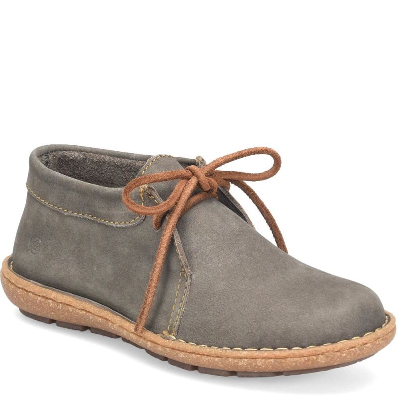 Born Women's Nuala Boots - Grey Nubuck (Grey)