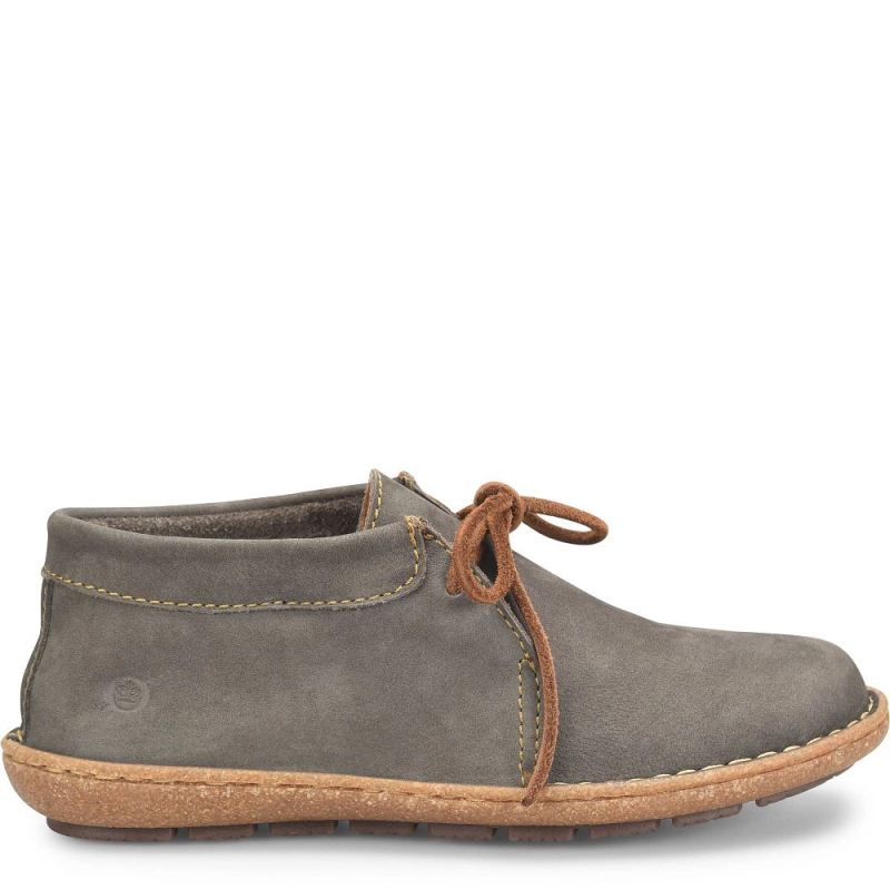 Born Women's Nuala Boots - Grey Nubuck (Grey)