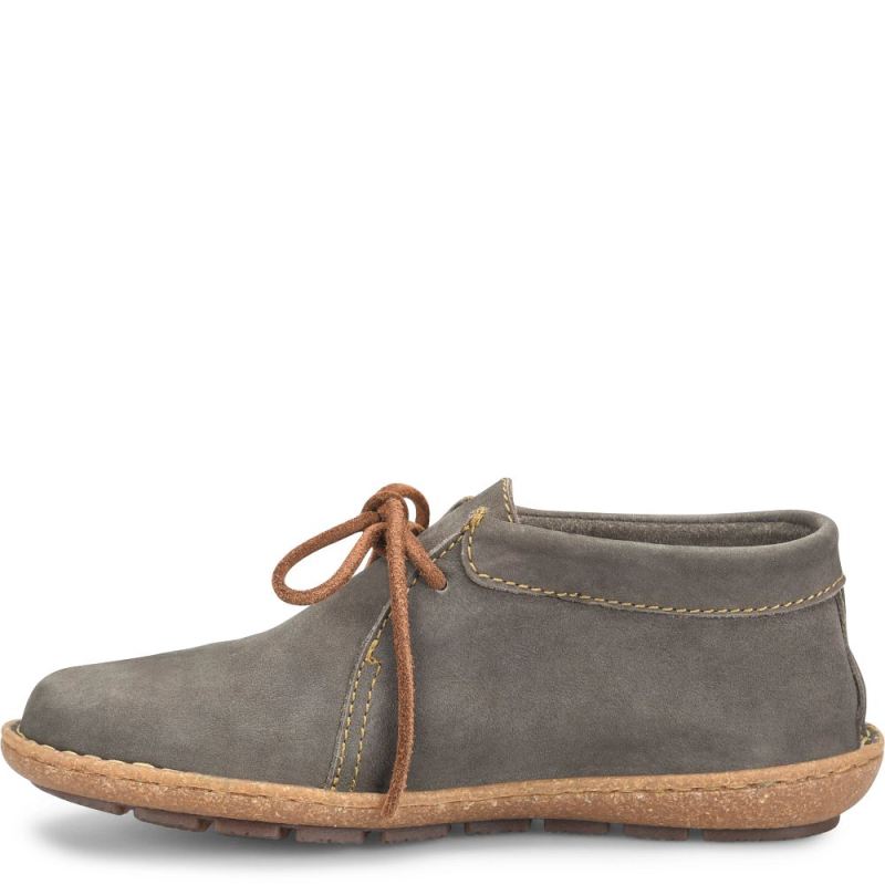 Born Women's Nuala Boots - Grey Nubuck (Grey)