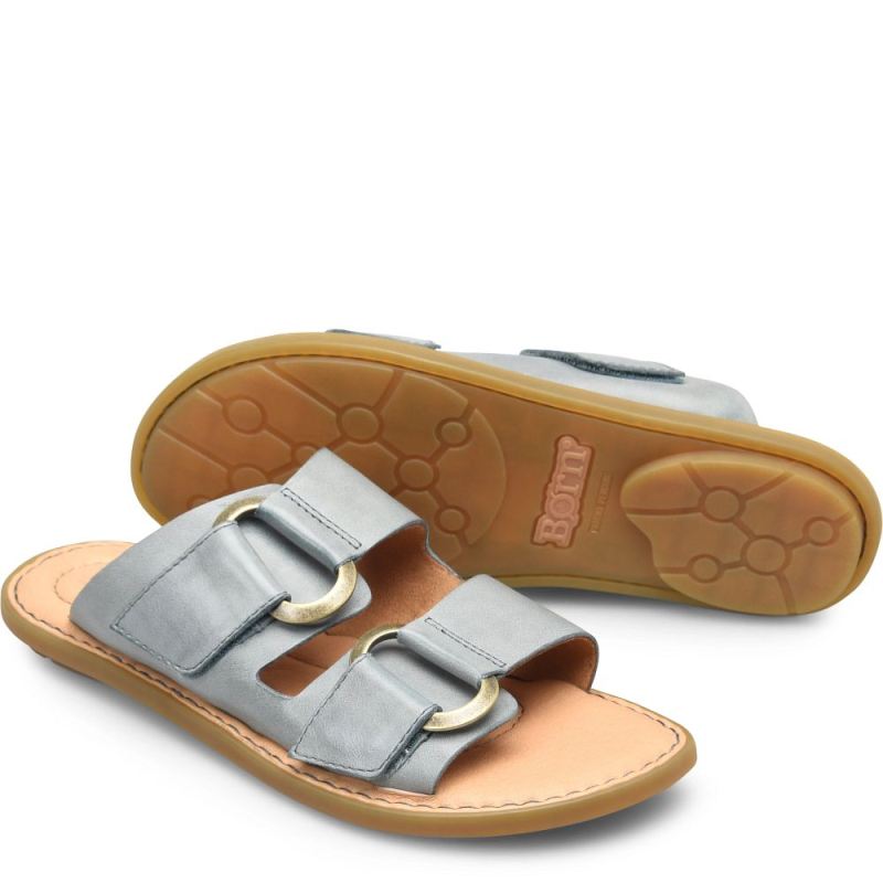 Born Women's Marston Sandals - Light Jeans (Blue) - Click Image to Close