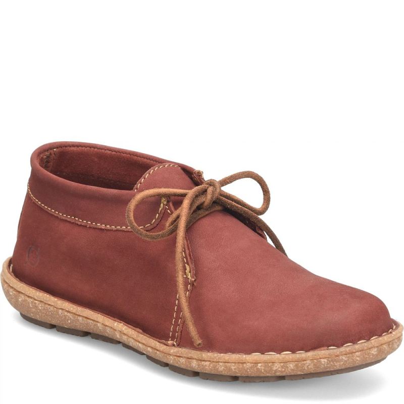 Born Women's Nuala Boots - Brick Nubuck (Red)