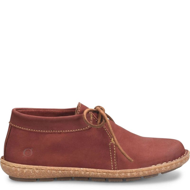 Born Women's Nuala Boots - Brick Nubuck (Red)