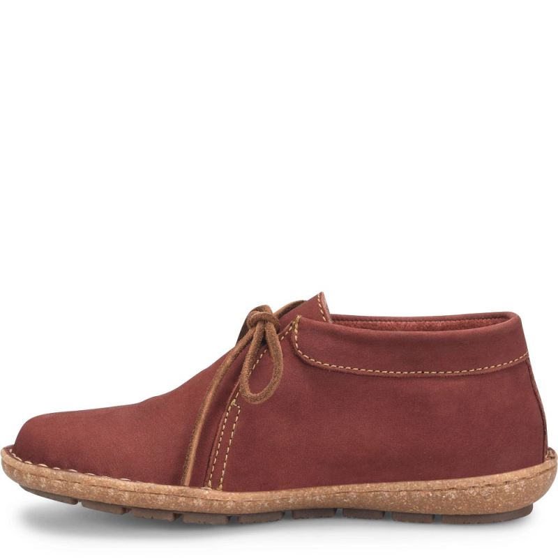 Born Women's Nuala Boots - Brick Nubuck (Red)