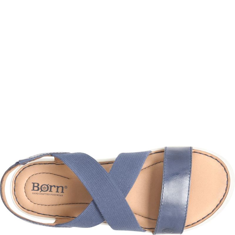 Born Women's Jayla Sandals - Navy Combo (Blue)