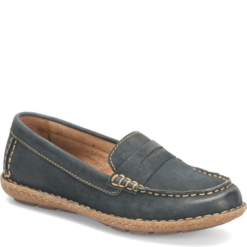 Born Women's Nerina Slip-Ons & Lace-Ups - Navy Sailor Nubuck (Bl