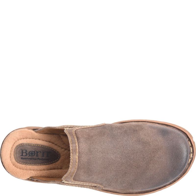 Born Men's Maxim Slip-Ons & Lace-Ups - Taupe Avola Distressed (T