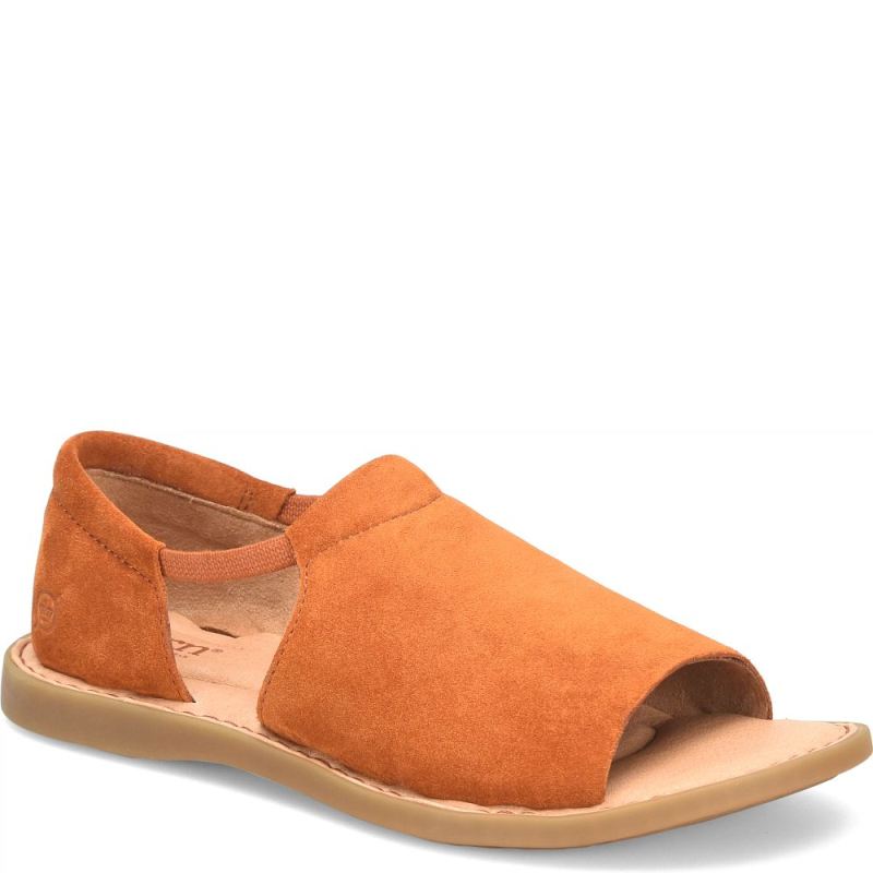 Born Women's Cove Modern Sandals - Cognac Suede (Brown)