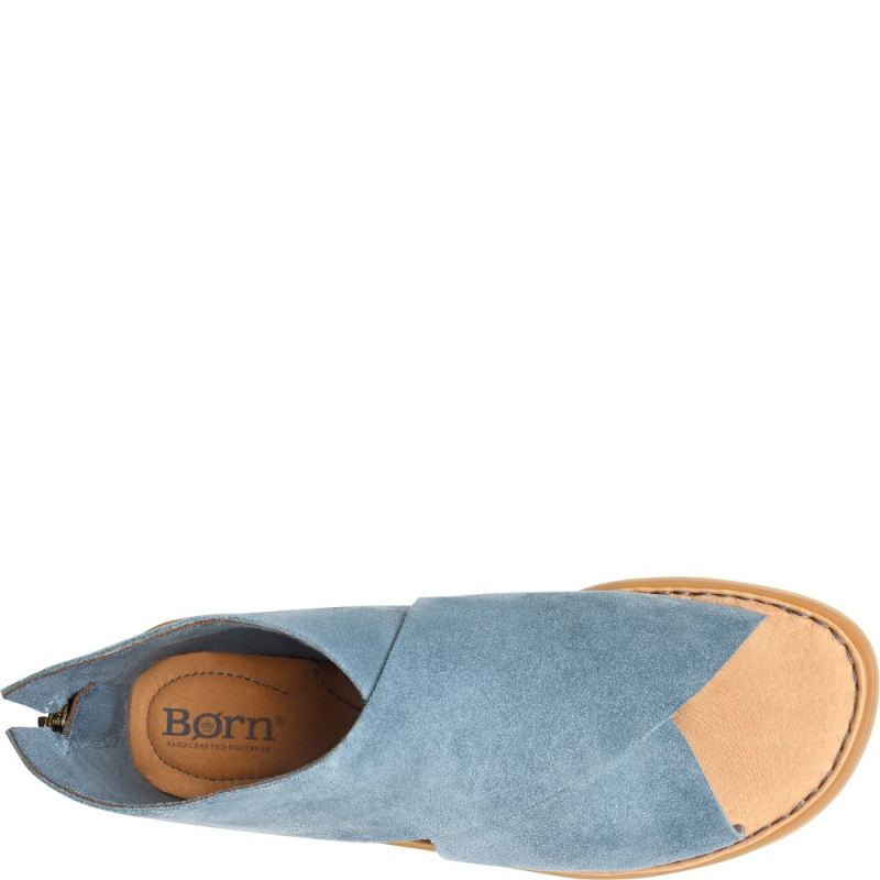 Born Women's Iwa Sandals - Jeans Suede (Blue)