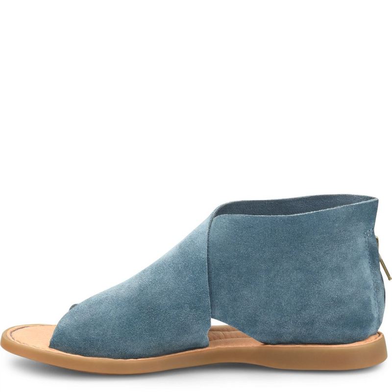 Born Women's Iwa Sandals - Jeans Suede (Blue)