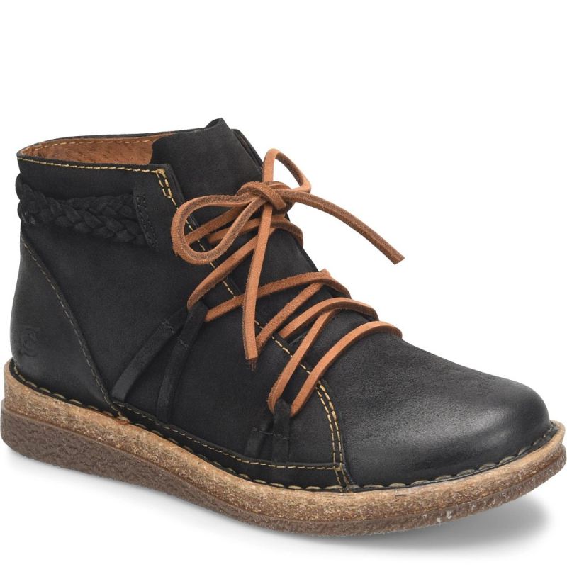 Born Women's Temple II Boots - Black Distressed (Black)