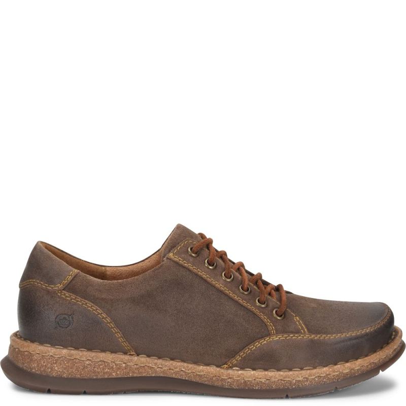 Born Men's Bronson Slip-Ons & Lace-Ups - Taupe Avola Distressed