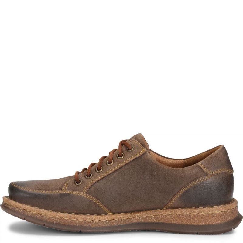 Born Men's Bronson Slip-Ons & Lace-Ups - Taupe Avola Distressed