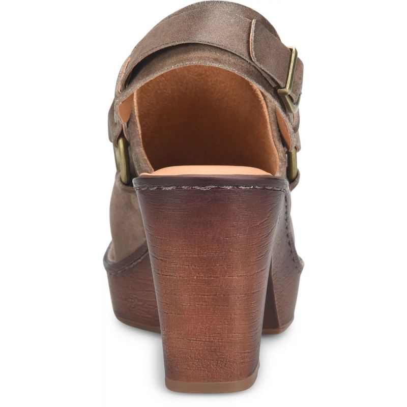 Born Women's Hudson Clogs - Taupe Distressed (Tan)