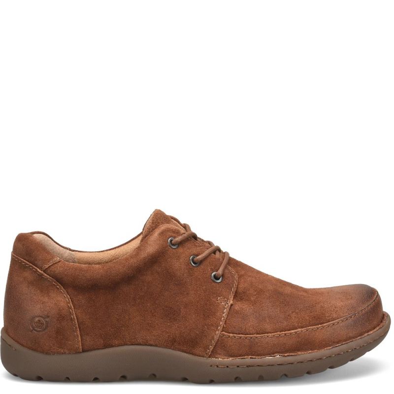 Born Men's Nigel 3-Eye Slip-Ons & Lace-Ups - Rust Tobacco Distre