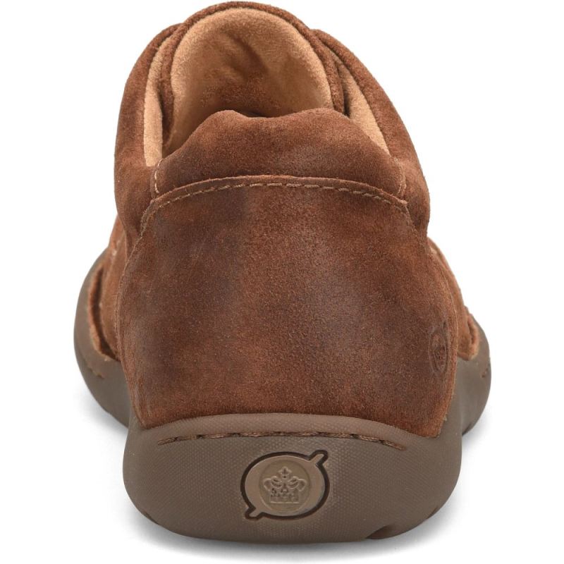 Born Men's Nigel 3-Eye Slip-Ons & Lace-Ups - Rust Tobacco Distre