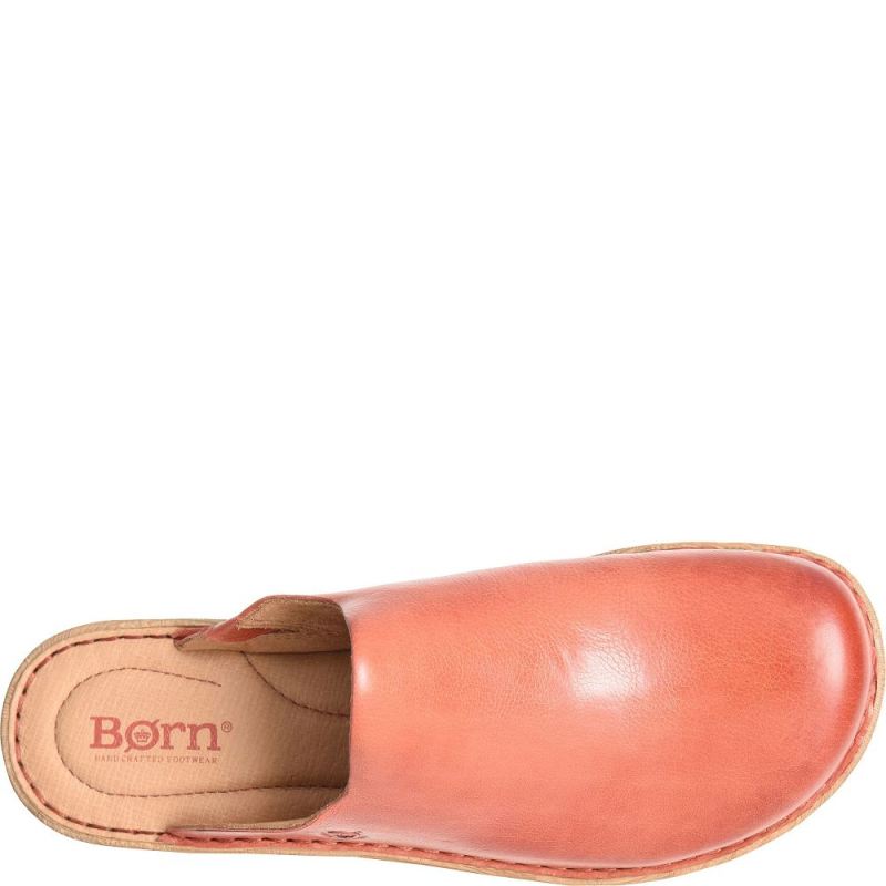 Born Women's Andy Clogs - Rust Cayenne (Red)