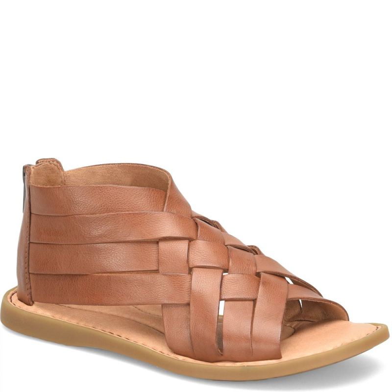 Born Women's Iwa Woven Sandals - Cuoio Brown (Brown)