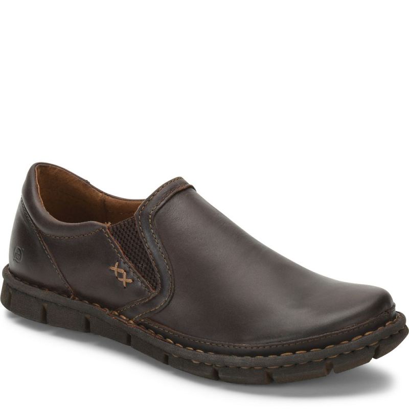 Born Men's Sawyer Slip-Ons & Lace-Ups - Dark Castano (Brown)