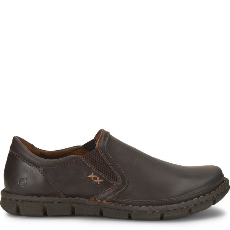 Born Men's Sawyer Slip-Ons & Lace-Ups - Dark Castano (Brown)